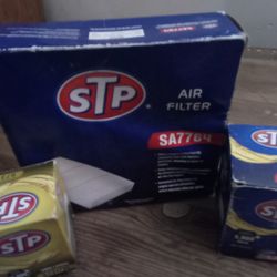 New STP Air Filter & 2 Oil Filters All For $15