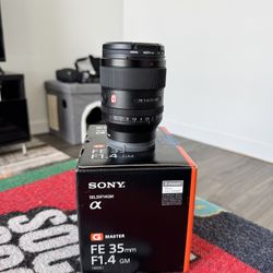 Sony G master 35mm 1.4 