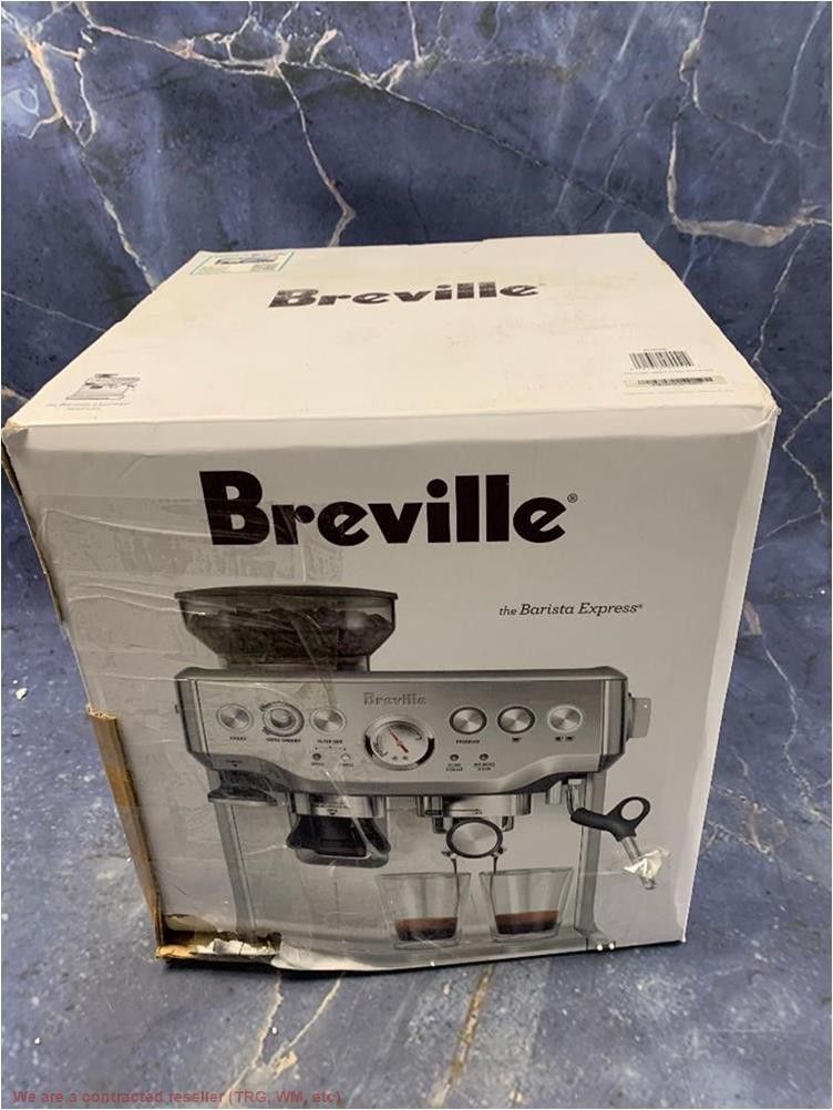 Breville Stainless Steel Barista Express Espresso Machine.