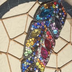 Feather Pin; With Swavorski crystals