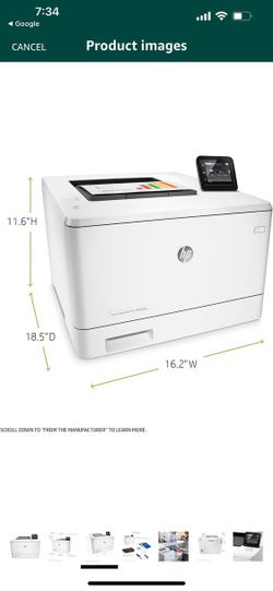 HP Laserjet Pro M452dw Wireless Color Printer