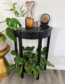 Black Entry / Wall Wood Table