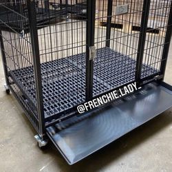 NEW! 37" Plastic Floor Grid Heavy-Duty Dog Cage (Kennel) (Crate)