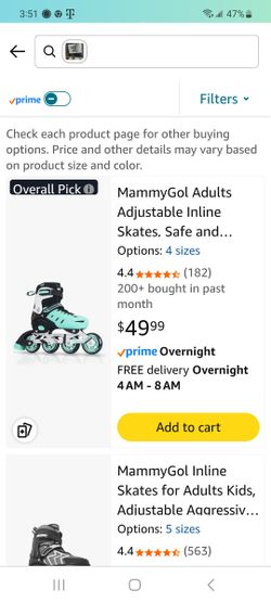 New Inline Skates Size Men 6-8  Or  Women 7-9