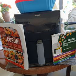 COSORI AIR FRIER w/ inserts,receipe book,manual