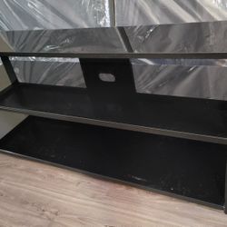 Tv Stand With Glass Shelves