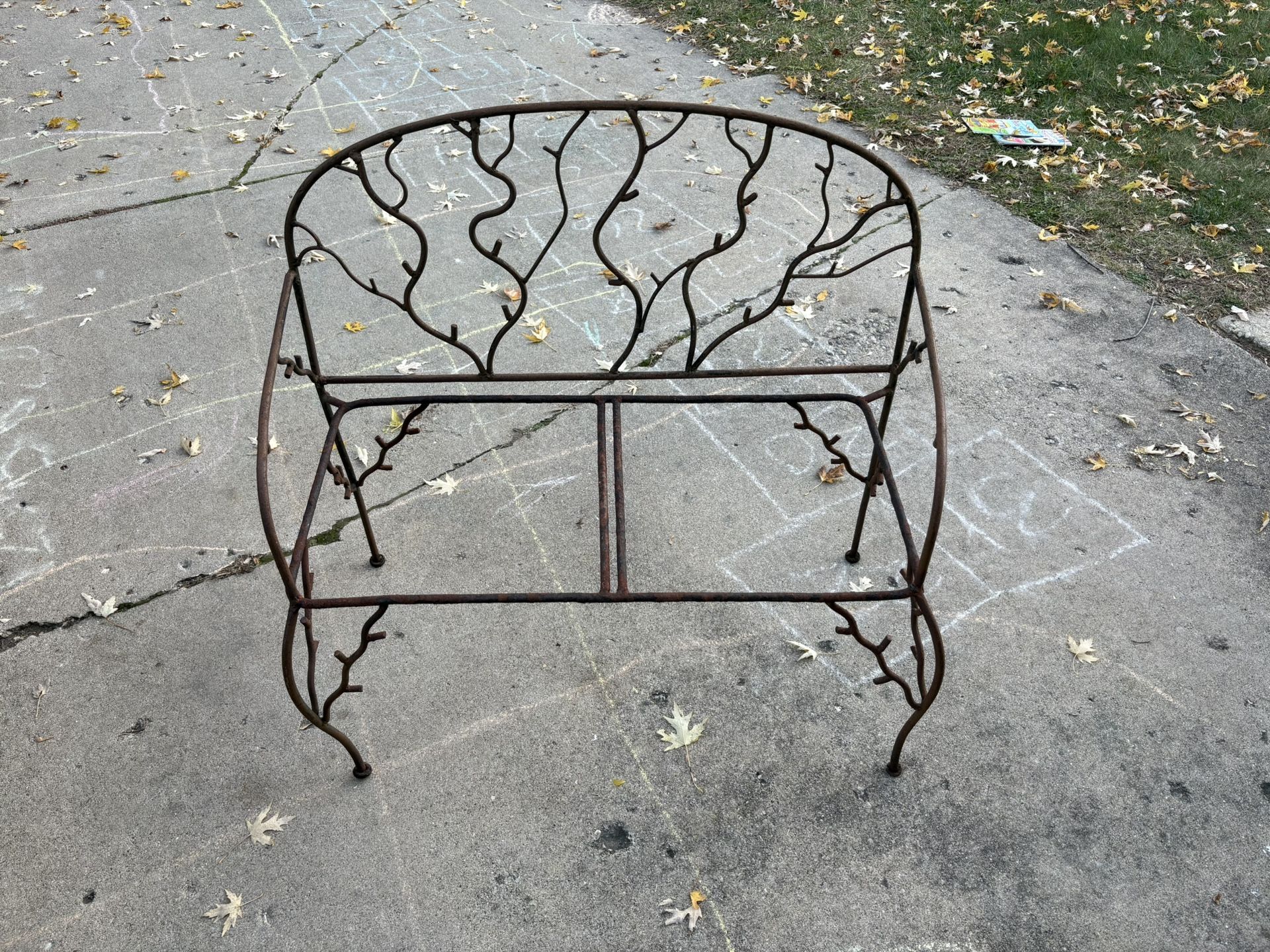 Wrought Iron Bench Frame