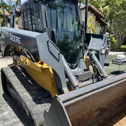 JOHN DEERE 333G TRACK SKID STEER CAB AIR HIGH FLOW