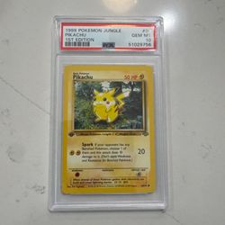 Pokémon Jungle 1st Edition Pikachu PSA 10 