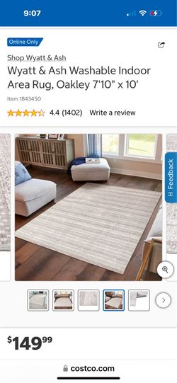Wyatt & Ash washable rug