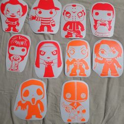 Horror Theme Vinyl Decals