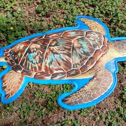 Metal Sea Turtle 