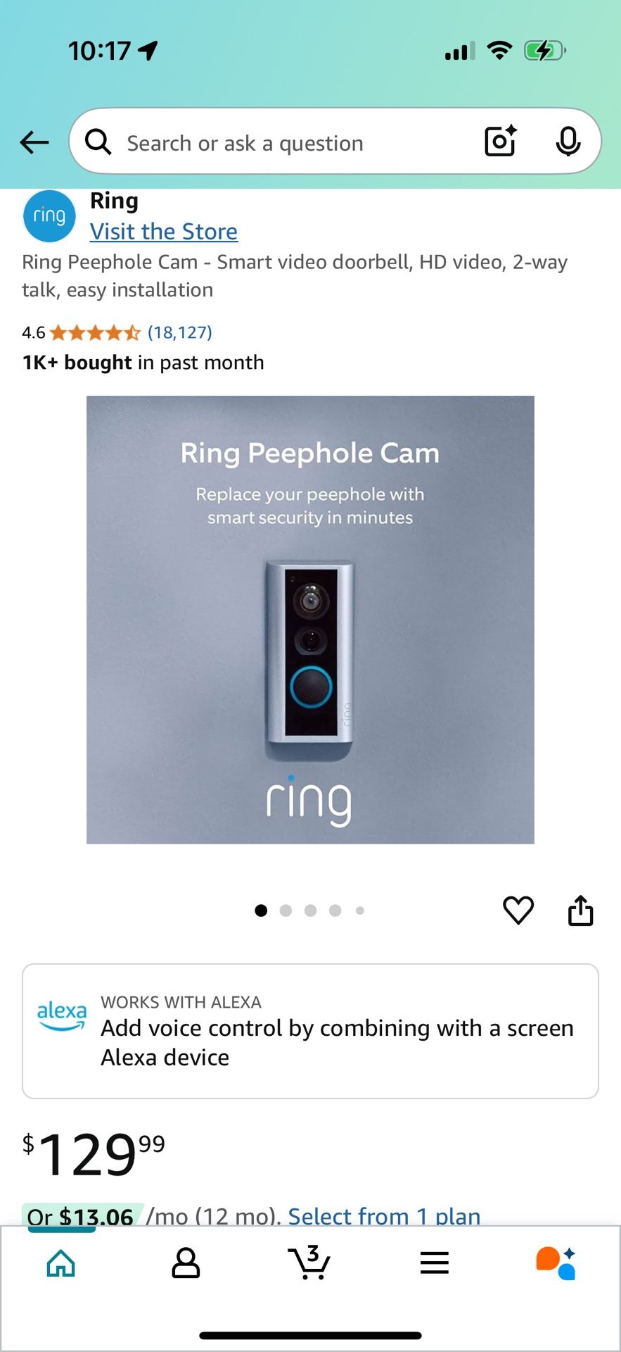 Peephole Ring Camera 