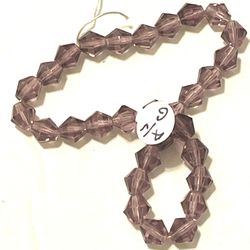 Strand Of 30 Purple Glass Beads