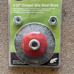 WARRIOR 4-1/2 in. Crimped Beveled Wire Brush