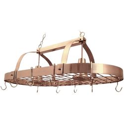 Copper Pot Rack With Lights 