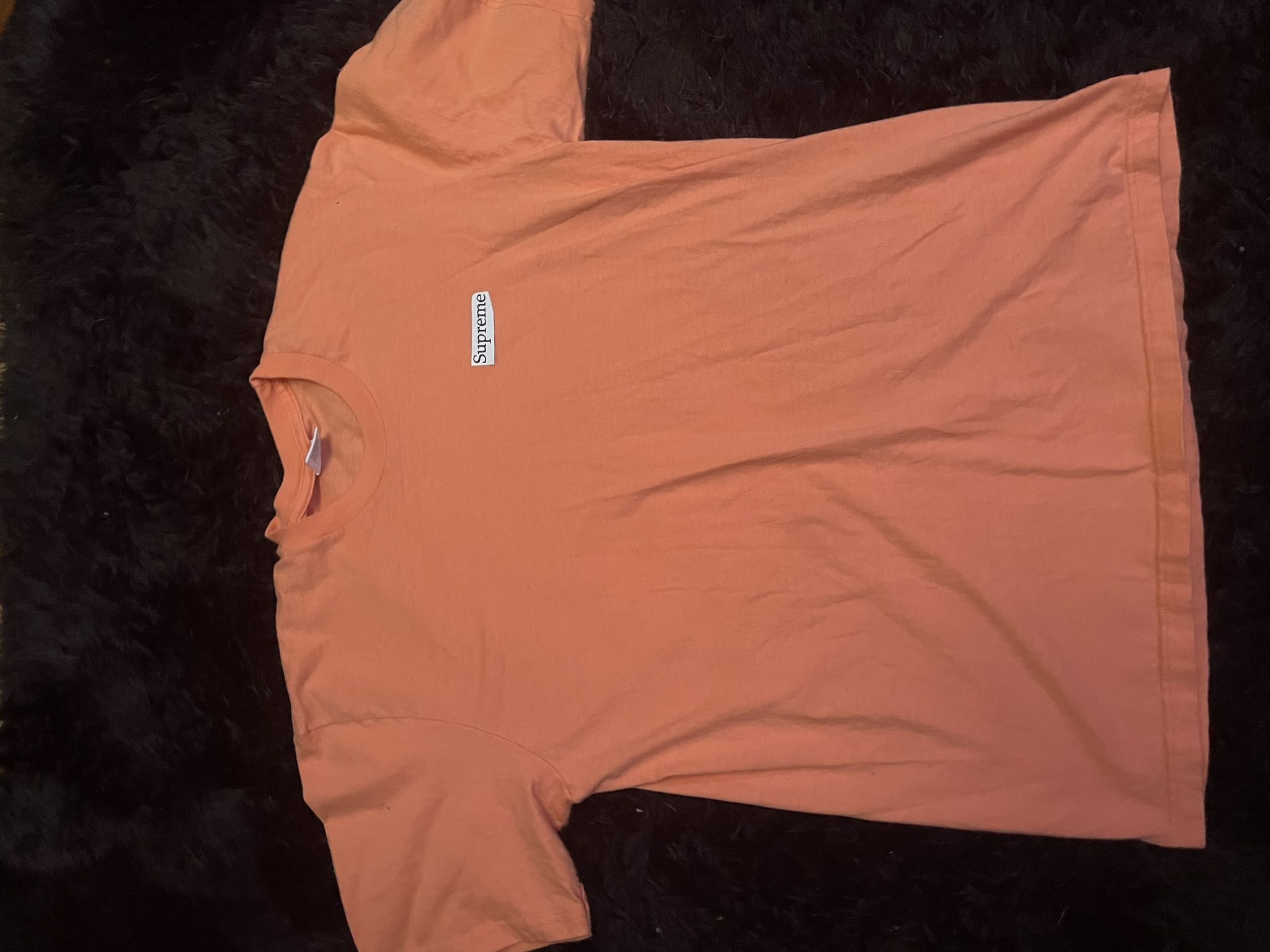 orange supreme puffer fish t shirt