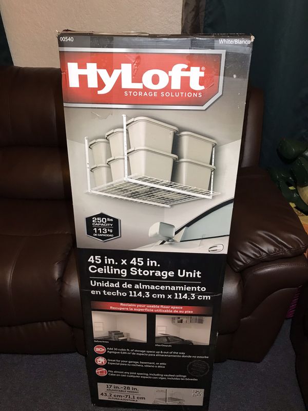 Hyloft 45 In W X 45 In D Garage Ceiling Storage Unit In White For Sale In Los Angeles Ca Offerup