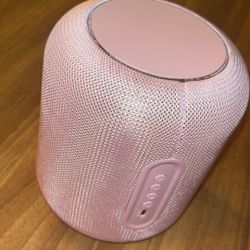 Radiant pink LED wireless speaker