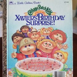 Little Golden Book #107-64 Cabbage Patch Kids presents Xavier's Birthday Surprise!