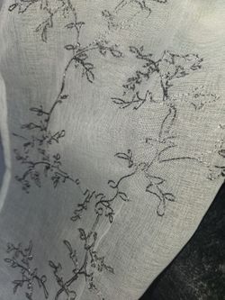2 White Sheer Panels