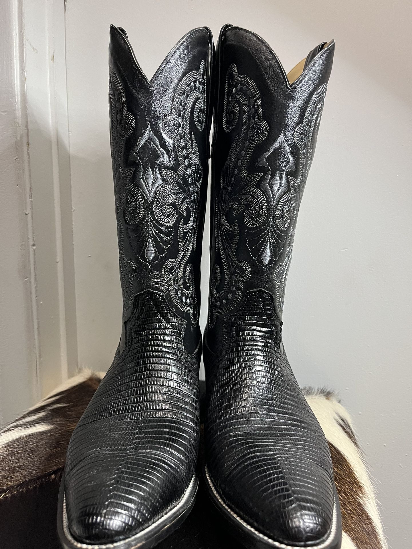Corral Circle G Lizard Round Toe Western Boots