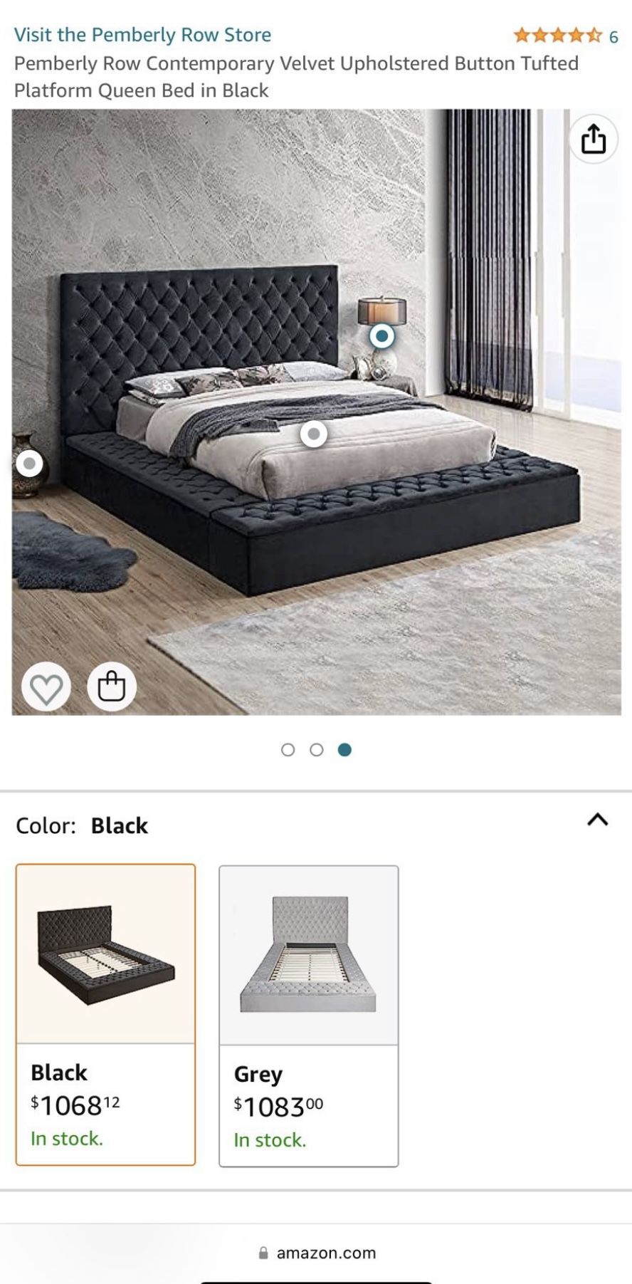 BUTTON BED FRAME 