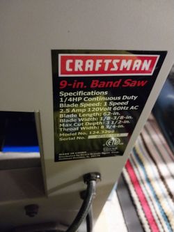 Craftsman band saw