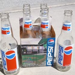 Vintage Retro Pepsi 1995 Arizona Diamondbacks Glass Bottles Collectable Retro Art