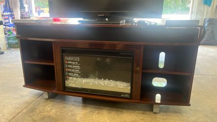 Tv stand with Fireplace