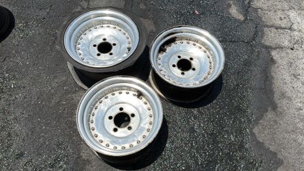 Three Centerline Autodrag 14x7 Inch aluminum wheels, 5 On 4.5 Lug pattern, Ford, Dodge, Toyota