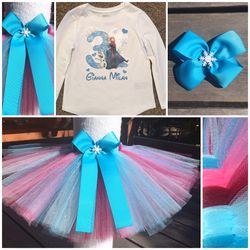 Frozen tutu outfit
