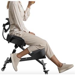Ergonomic Kneeling Chair with Back Support – Like New