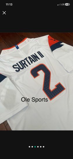 Surtain Or Nix Denver Broncos White Navy Orange Men Jersey