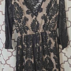 Ladies Umgee Black Lace Dress