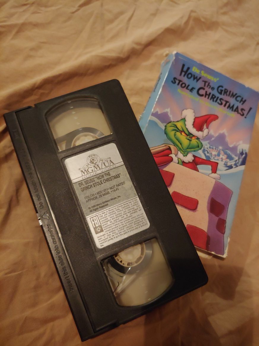 How the Grinch Stole Christmas 1966 VHS