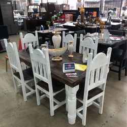 7 Piece Dining Table Set 