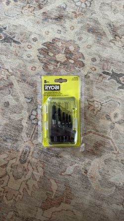 Ryobi 5-Piece Spiral Screw Extractor Set