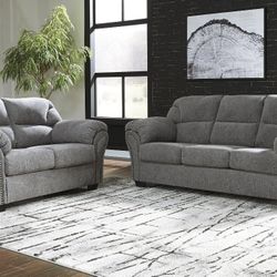 Allmaxx Pewter Living Room Set

