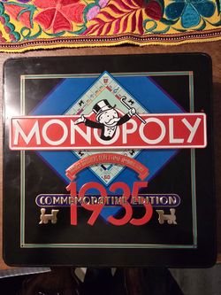  Monopoly Mint Sealed 1985, 1935 Commemorative Edition – Collector’s Tin Board Game