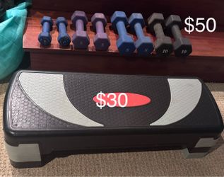 Aerobic Step Platform & Dumbbells
