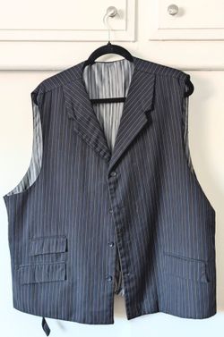 Navy Blue Pin Stripped Vest