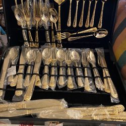 Gold Plated Silverware 