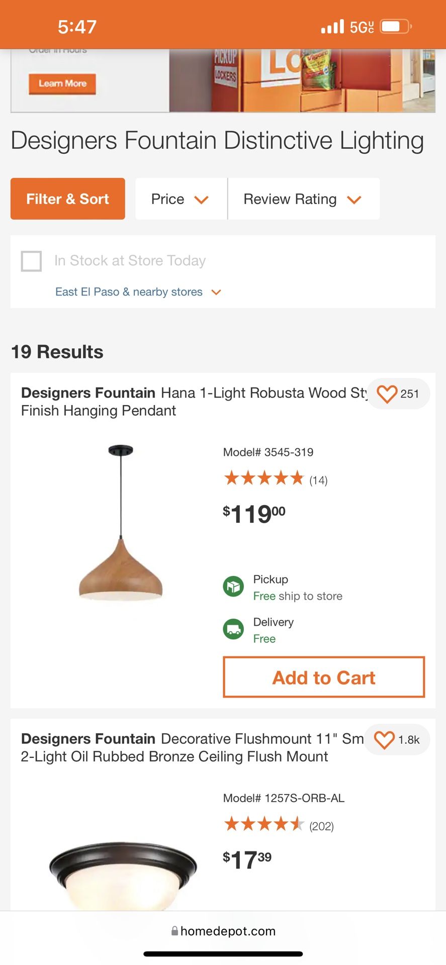 Designers Fountain Light