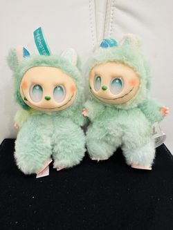 Two Green Monster Plushy’s