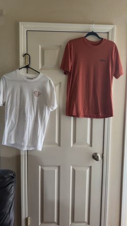 True Religion White T-Shirt and Red Tee Bundle