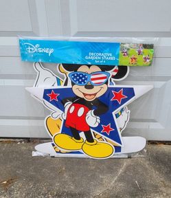 Disney Patriotic Garden Stakes Set Of 4 