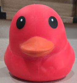 Sunny Days Squeezy Red Duck Fidget Toy