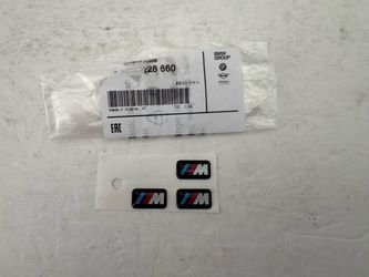 3x Genuine BMW Wheel Emblem New