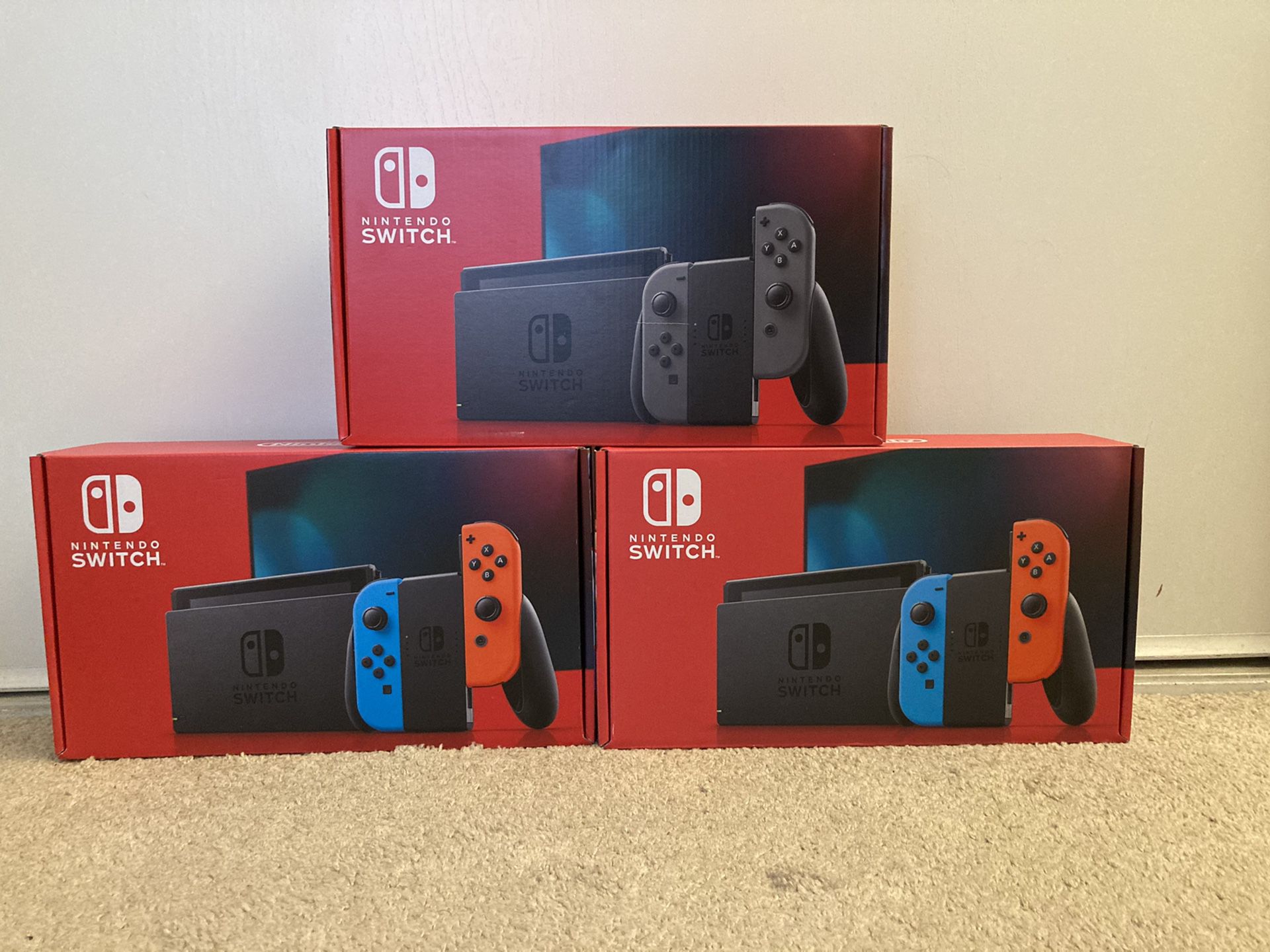 Nintendo Switch v2 32GB Console w/ Neon Blue/Red Joy-Cons IN-HAND!